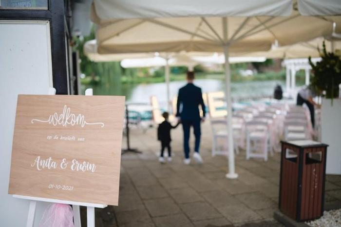Bruiloft Erwin & Anita: bruiloftstyling en bloemen door Je Grote Dag bij De Theetuin Ridderkerk – foto 3