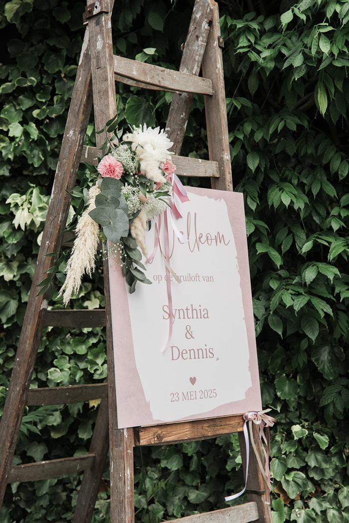 Bruiloft Dennis en Synthia: bruiloftstyling en bloemen door Je Grote Dag bij Non Burgersdijk – foto 8