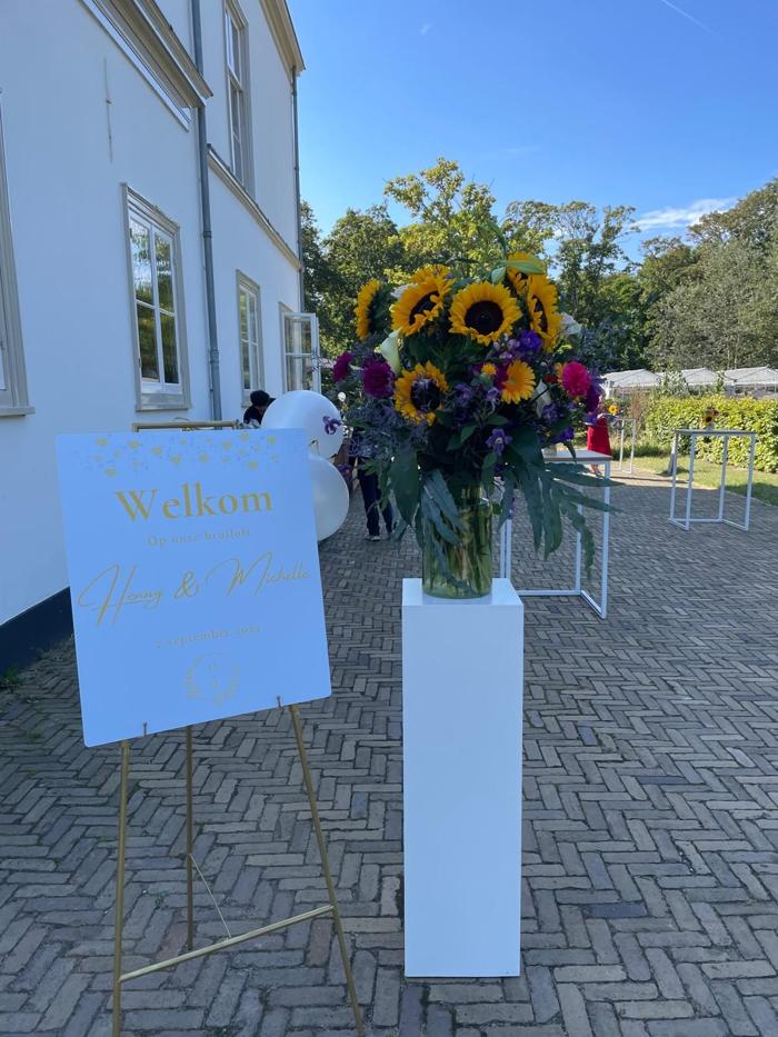 Bruiloft Henny en Michelle: bruiloftstyling en bloemen door Je Grote Dag bij Villa Ockenburg – foto 5