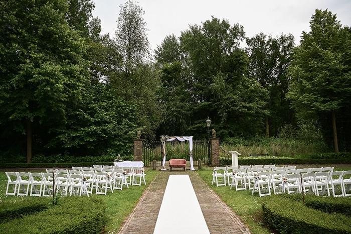 Bruiloft Jeremy en Laura: bruiloftstyling en bloemen door Je Grote Dag bij Landhuis de Oliphant, Rotterdam – foto 4