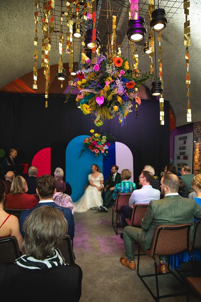 Bruiloft Kevin en Sabine: bruiloftstyling en bloemen door Je Grote Dag bij JACK – Rotterdam – foto 20