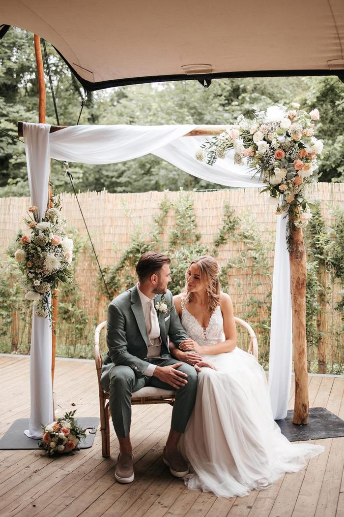 Bruiloft Ruud & Elles: bruiloftstyling en bloemen door Je Grote Dag bij Villa Ockenburgh – foto 9