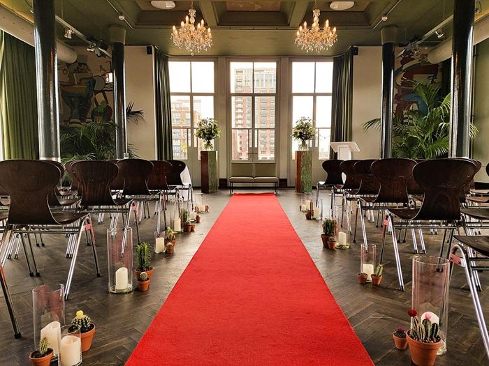 Bruiloft Thomas en Cleo: bruiloftstyling en bloemen door Je Grote Dag bij Machinist – Rotterdam – foto 2