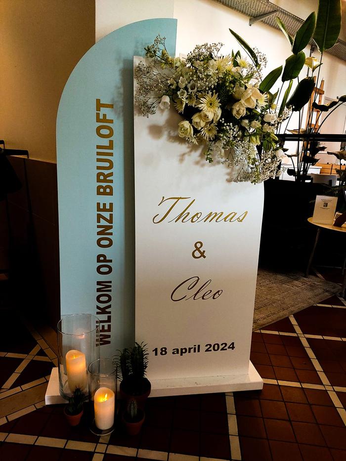 Bruiloft Thomas en Cleo: bruiloftstyling en bloemen door Je Grote Dag bij Machinist – Rotterdam – foto 4