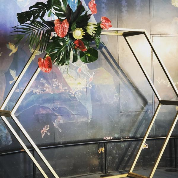 Backdrop Hexagon Goud