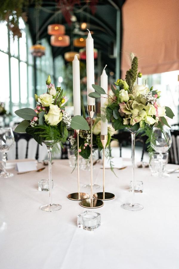 Glas op voet "Mary"